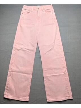 Acne Studios Jeans Womens 29 Pink Straight Leg Cotton Light Wash Denim Italy